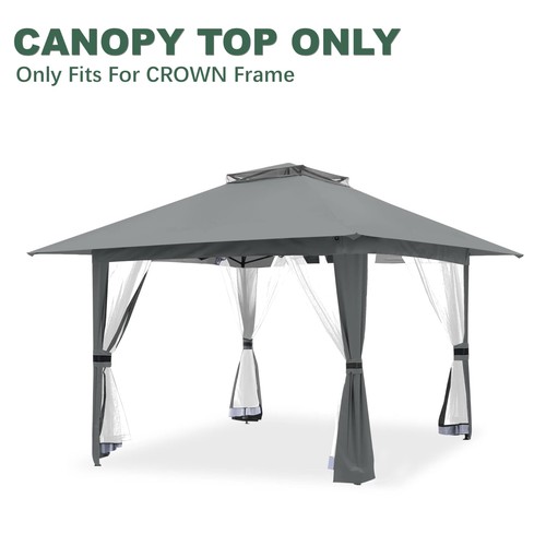 JANCANOPY Dessus de remplacement auvent pour gazebo pop up Crown 13x13 - Photo 4/7
