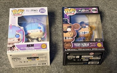 2x Funko Pop Chase Figuren | 2113 REM | 1096 Freddy Fazbear | FNAF | Re: Zero