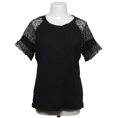 Stella & Dot, T-shirt, Größe: L, Maette, Schwarz, Spitze, Damen #yak