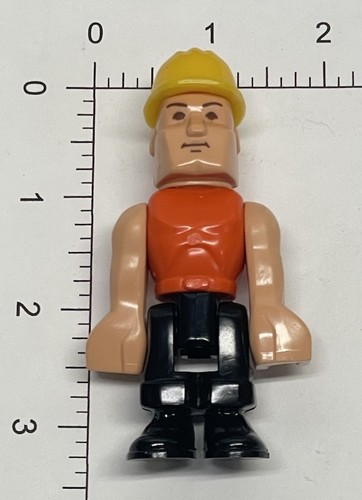 VTG 1983 Fisher Price Construx 577 Bridges & Tower REPLACEMENT FIGUGRE w/Hat - Picture 5 of 5