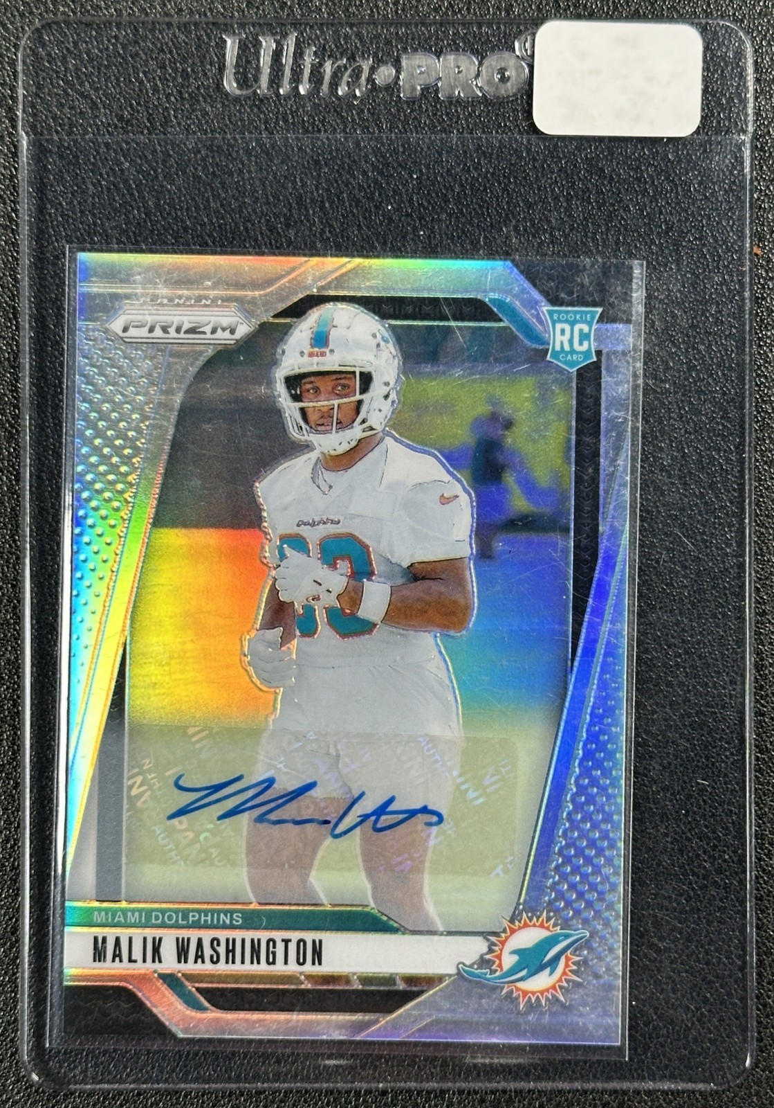 Malik Washington Panini Prizm #371 Autograph