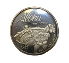 *1987 “Aloha from Hawaii” 1oz .999 Fine Silver Proof Round   # 1 in series