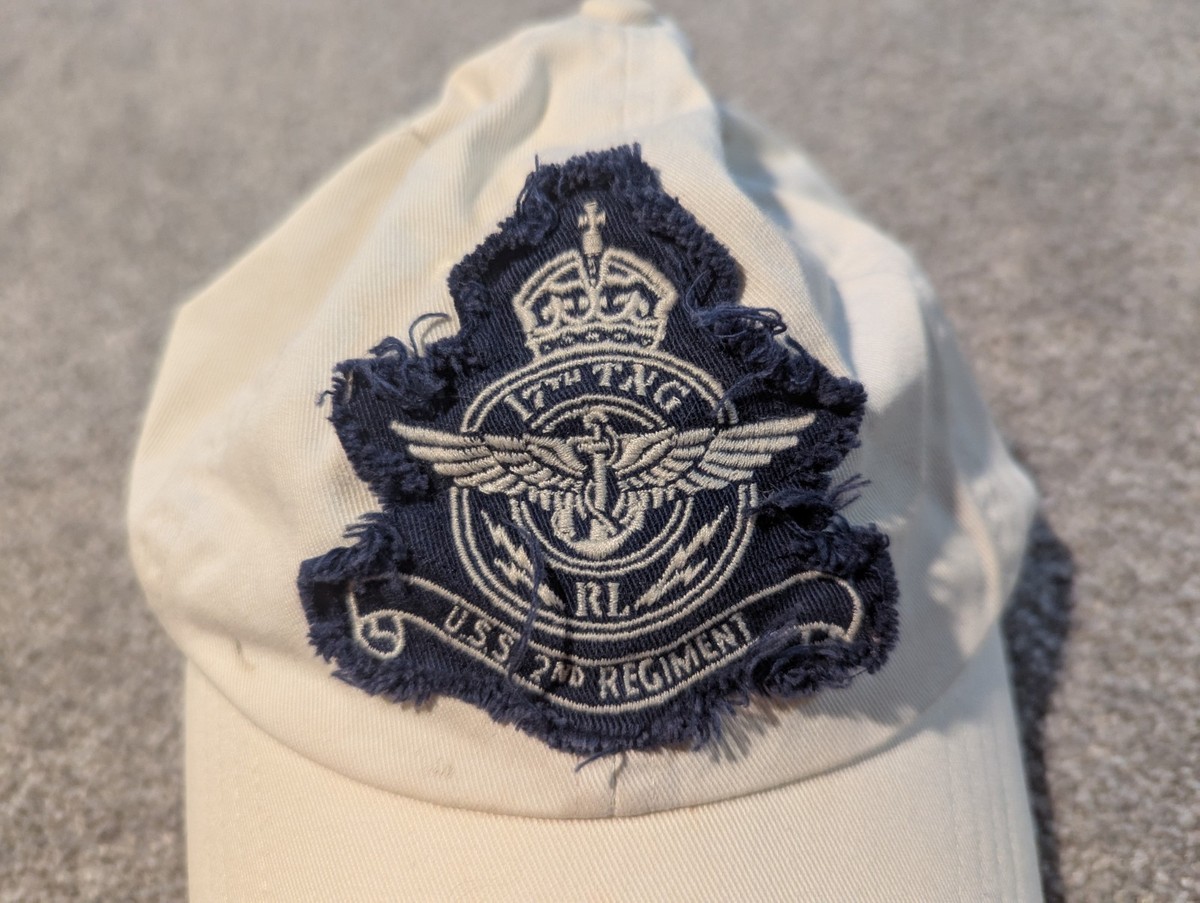 ralph lauren セーラーハット　us navy Vintage Polo Ralph Lauren Hat Cap White US RL Military Navy