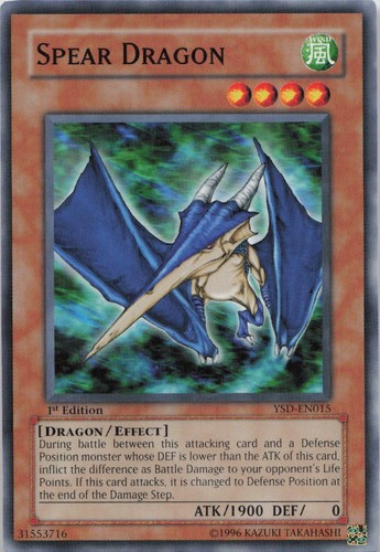 Spear Dragon YSD-EN015 YuGiOh Starter Deck 2006 card