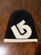 Burton Reversible Knit Beanie Dark Gray Black Winter Sports Ski Outdoor Hat