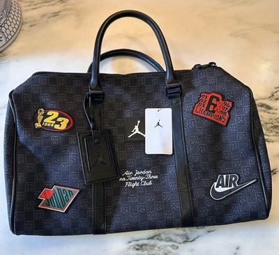 Nike Jordan Monogram Duffel Bag Sport Bag 25L Black Patch (MM9157-023)