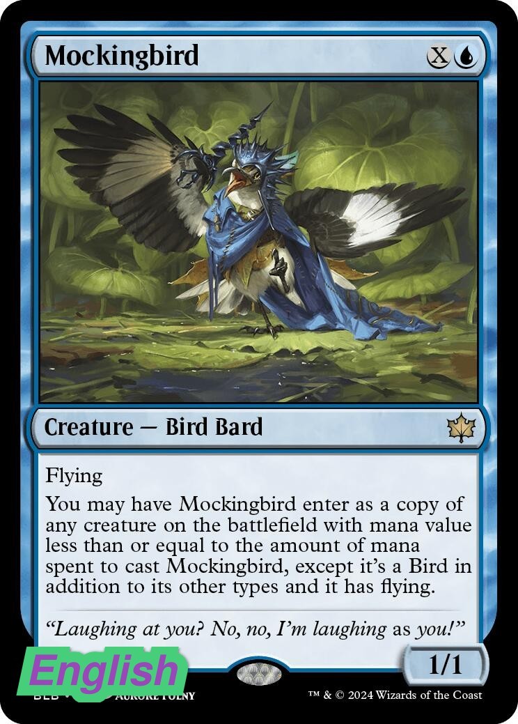 Magic- Mockingbird [BLB - 61] Bloomburrow NM Rare