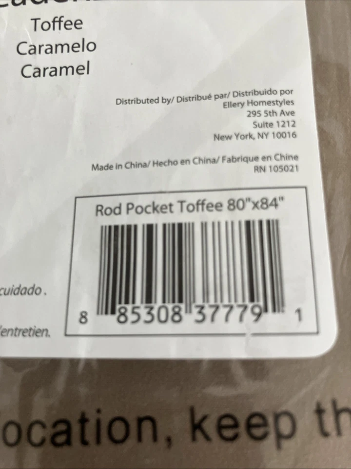 Paris To Go Curtains- Toffee Color 80” X 84” - Image 4 of 4