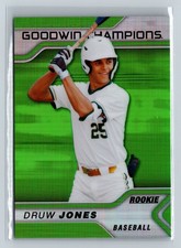 2023 Upper Deck Goodwin Champions #P19 Druw Jones Platinum Green Rainbow
