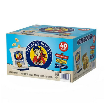 Pirate's Booty Aged White Cheddar 0.5 oz., 40 pk.