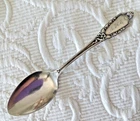 Antique Sterling LUNT JOHN HANCOCK 1911 5 o'clock Teaspoon Wreath Ribbon Mono