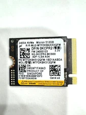 Micron 2400A 512GB Gen 4x4 MTFDKBK512QFM PCIe NVMe M.2 2230 SSD