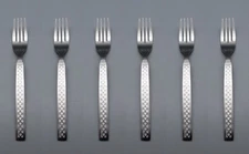 Oneida 18/8 Stainless Flatware - MAJORCA - Dinner Forks - Set of Six * USA Made