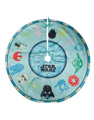 Disney Star Wars Retro Reimagined Christmas Tree Skirt Blue Disney 100 Exclusive - Picture 2 of 5