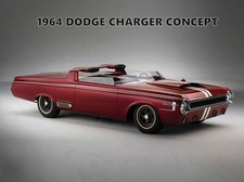 1964 Dodge Charger Concept Car Metal Sign 12x16 Free Shipping
