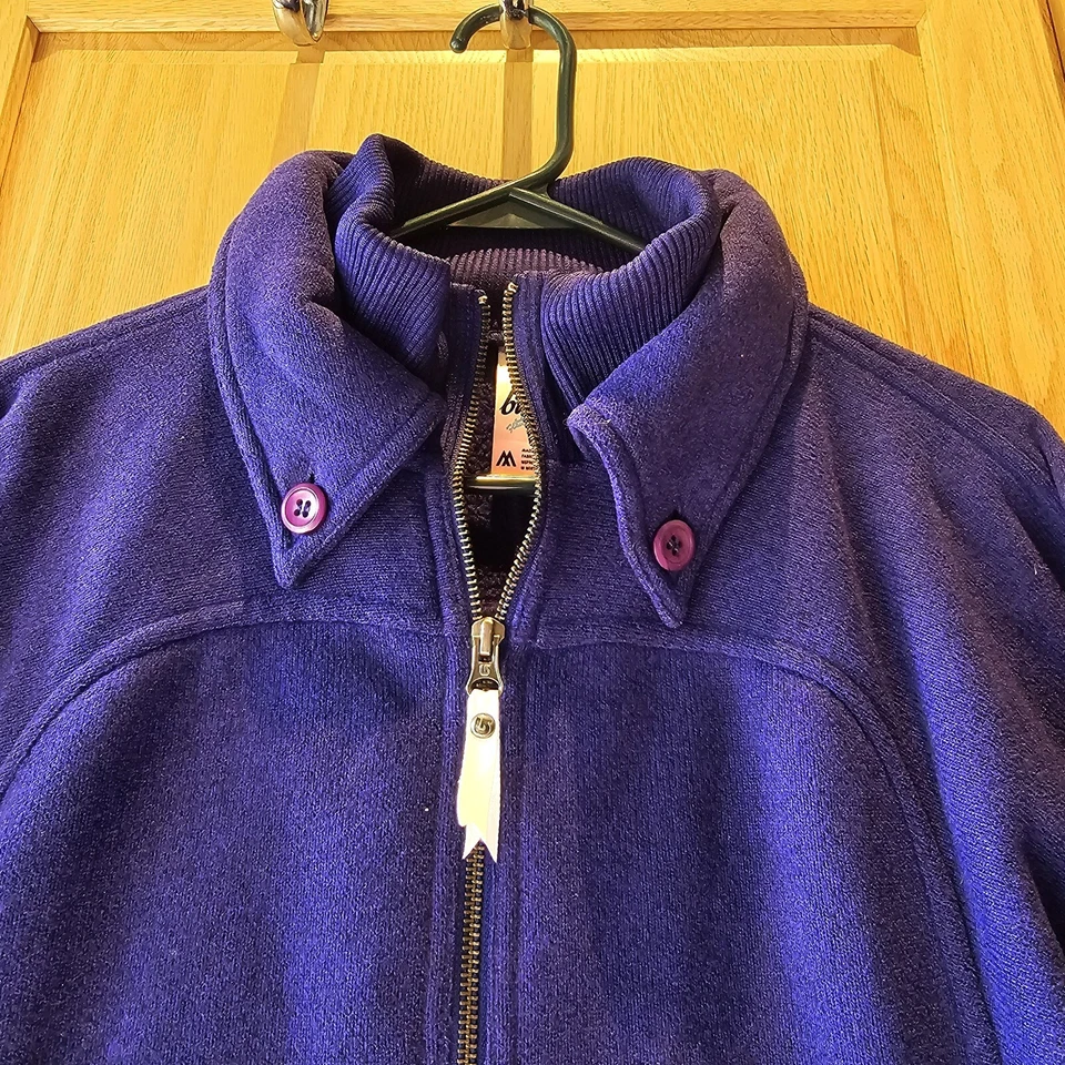 Куртка женская Burton DryRide средний размер синяя фиолетовая твидовая вязаная с карманами на молнии лыжная б/у в отличном состоянии - Изображение 3 из 4