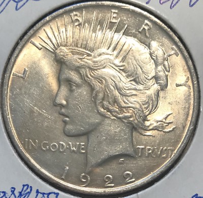 1922  ''VAM''  DOUBLE EAGLE  **** PEACE DOLLAR ****  L@@K AT PICTURES!!!!!   #1622