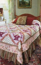 Heirloom Rose Baskets Quilt Pattern Pieced SM