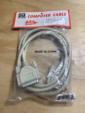 Multipurpose Parallel Serial Cable by Interex 6 FT DB25 M/M Printer