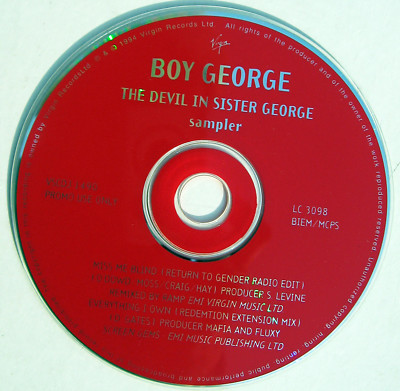 CULTURE CLUB Boy George CD The Devil In Sister George SAMPLER '94 Promo ...