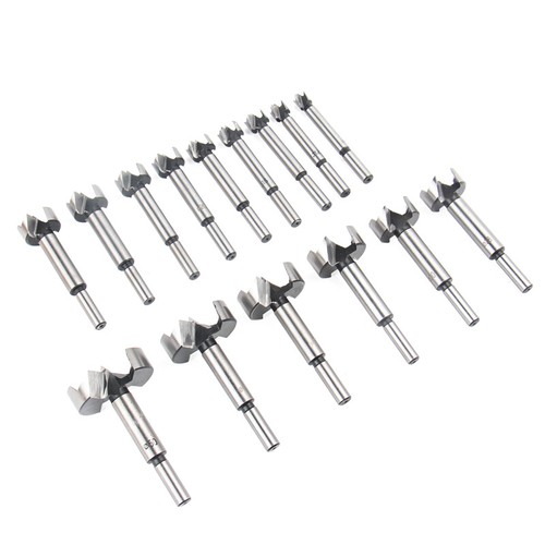 15tlg 10-50mm Forstnerbohrer Satz Forstnerbohrer Set Holzbohrer Holzkasten NEU - Bild 13 von 18