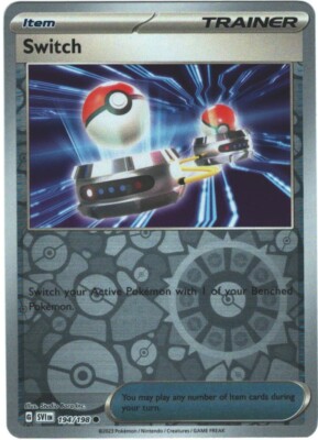 Switch 194/198 Scarlet & Violet Reverse Holo Uncommon Pokémon TCG