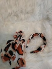Cheetah Print Headband and Hair Tie