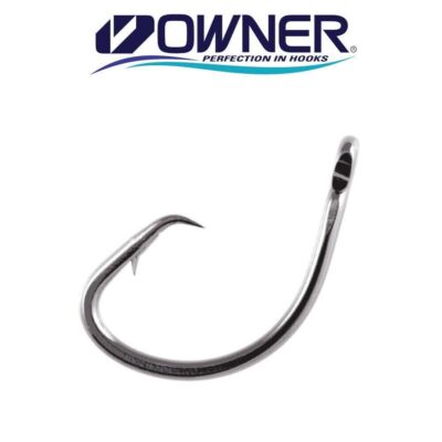 Owner Mutu Circle Hook 5163 Black Chrome Needle Point Saltwater Select Size
