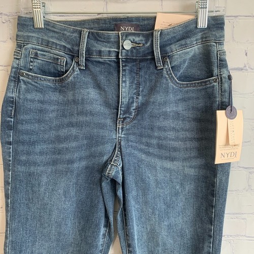 Jeans donna NYDJ Marilyn Crop alti denim nuovi con etichette taglia 27 alti - Foto 2 di 11
