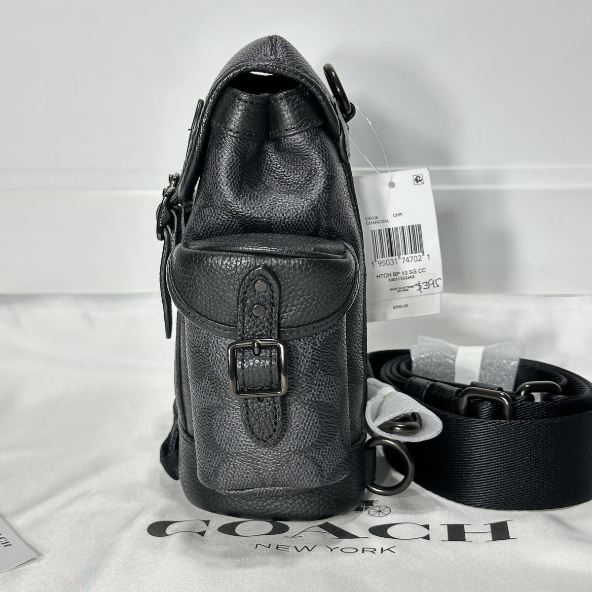 COACH ダークグレー レザー バックパック 公式】COACH – コーチ リュック＆バックパック メンズ