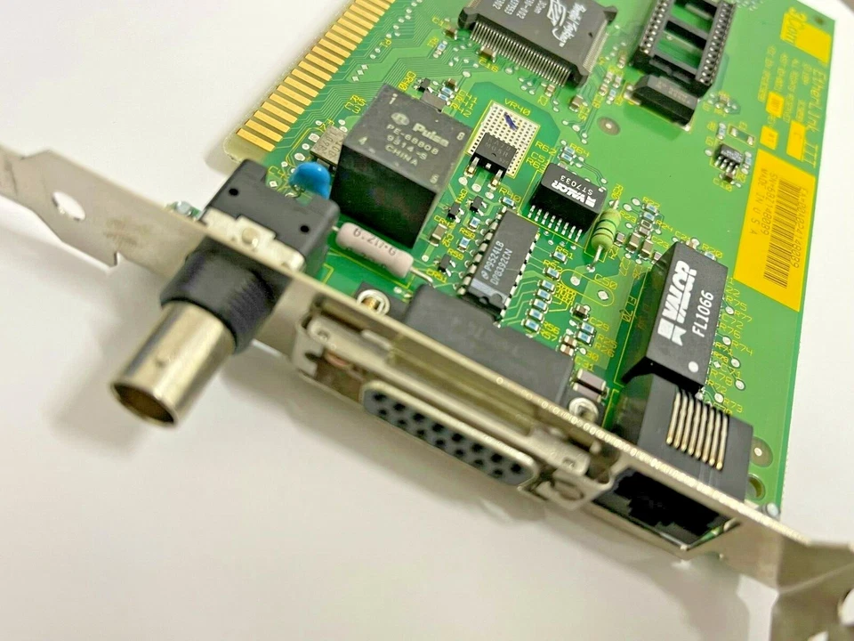 RARE VINTAGE 1994 3COM ETHERLINK III 3C509-C ISA ETHERNET THICK THIN RJ45 LAN6 - Image 3 of 3
