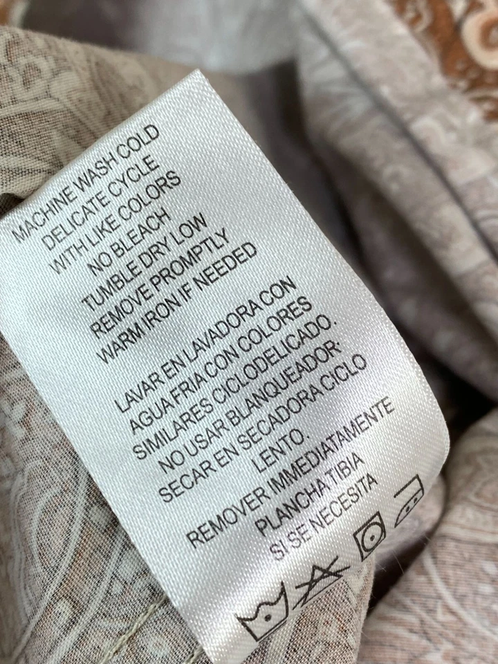 Stetson Brown Paisley Snap Western Shirt Men size XL Long Sleeve Cowboy Rodeo - Image 4 of 4