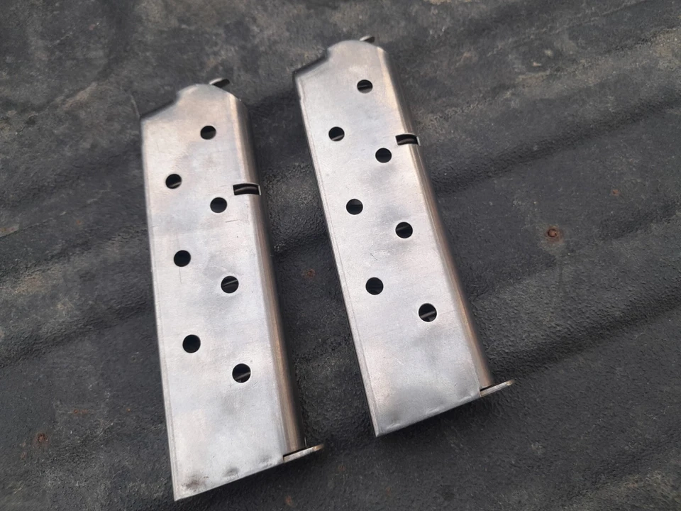 2 Original Colt 1911 45acp Stainless Magazines - Image 2 of 3