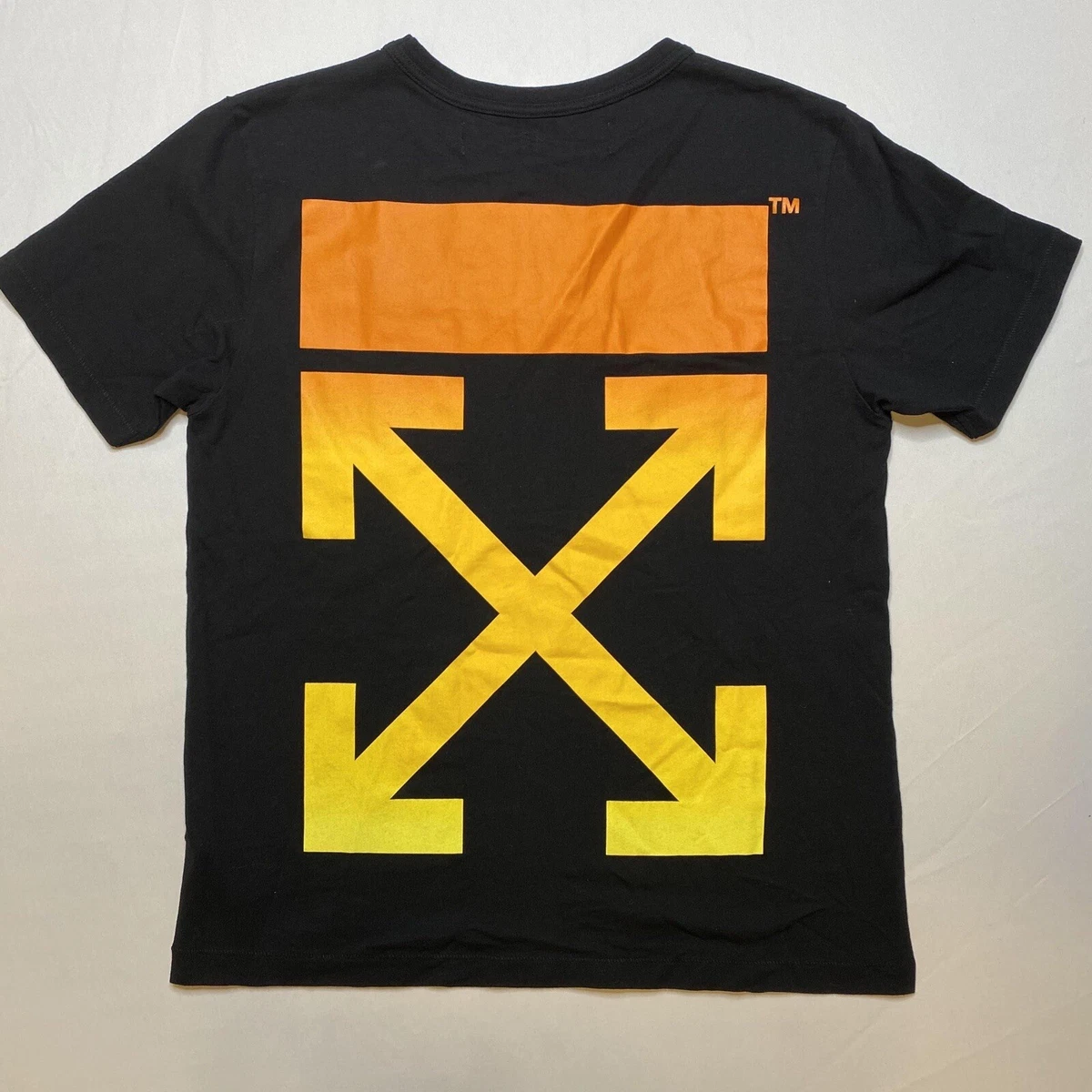 Off white t shirt black yellow 2025