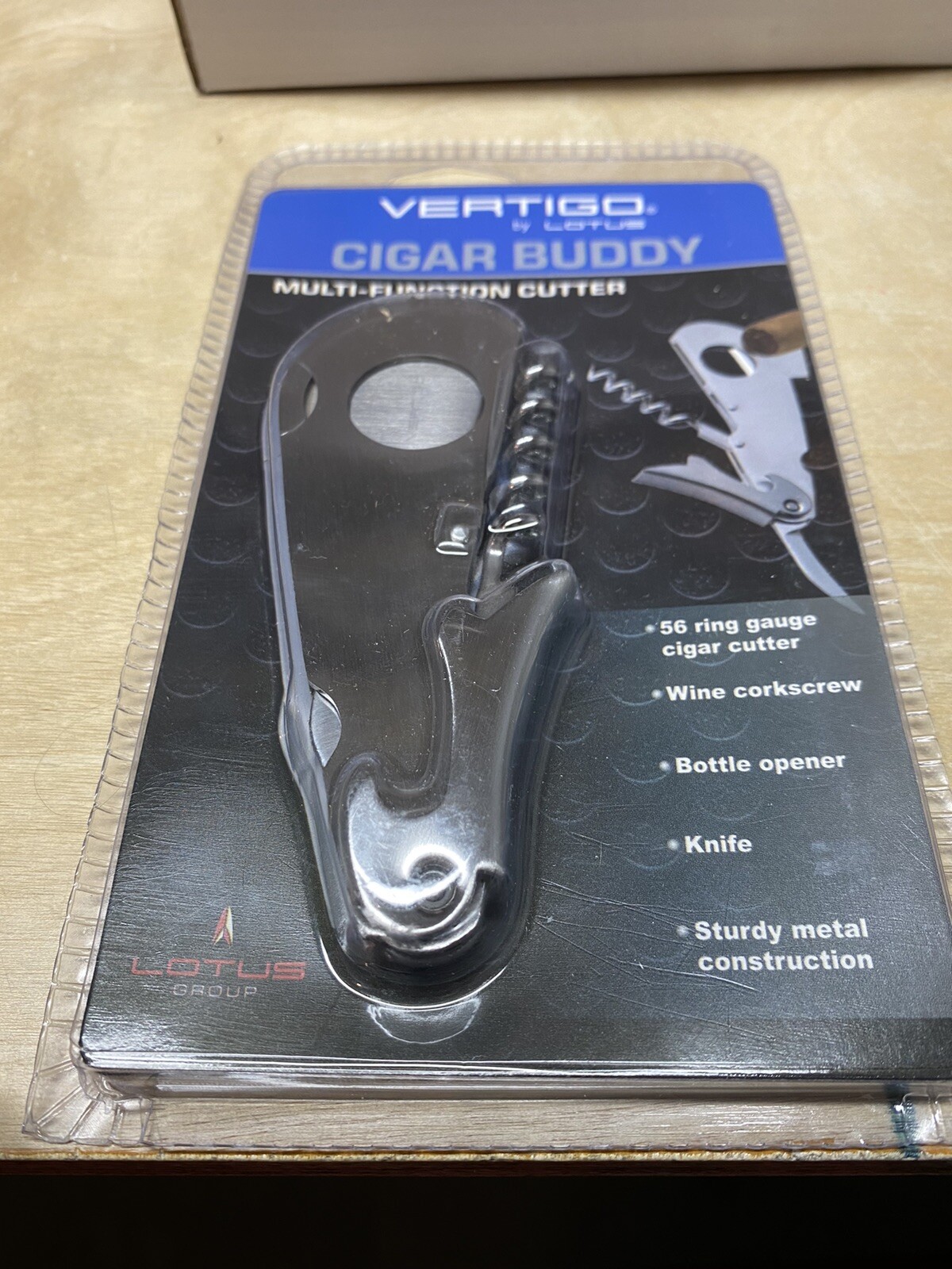 Vertigo Cigar Buddy Cigar Cutter Bottle Opener Corkscrew Knife New eBay