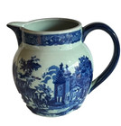 Vintage Victoria Ware Ironstone Art Pottery Pitcher Flow Blue Style 6.5" — photo 1
