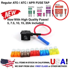 Lumision Fuse Tap Regular ATO ATC APR w/ Fuse Set Dash Cam Radar DIY Car