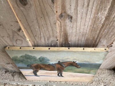 Étude De Cheval Sur Toile - Peinture Ancienne France, Début XXe, Portrait équestre