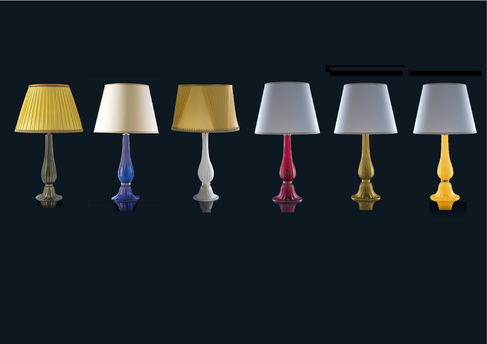 Modern Italian Murano Glass Table Lamp in 6 Stylish Colors-image