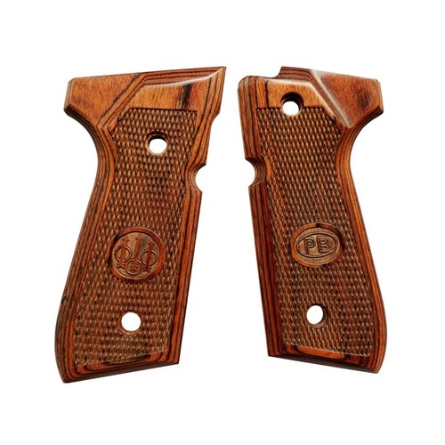 Beretta Grip 92/96 Series Full Size 92FS/92F Checker Wood Grips W/Screw