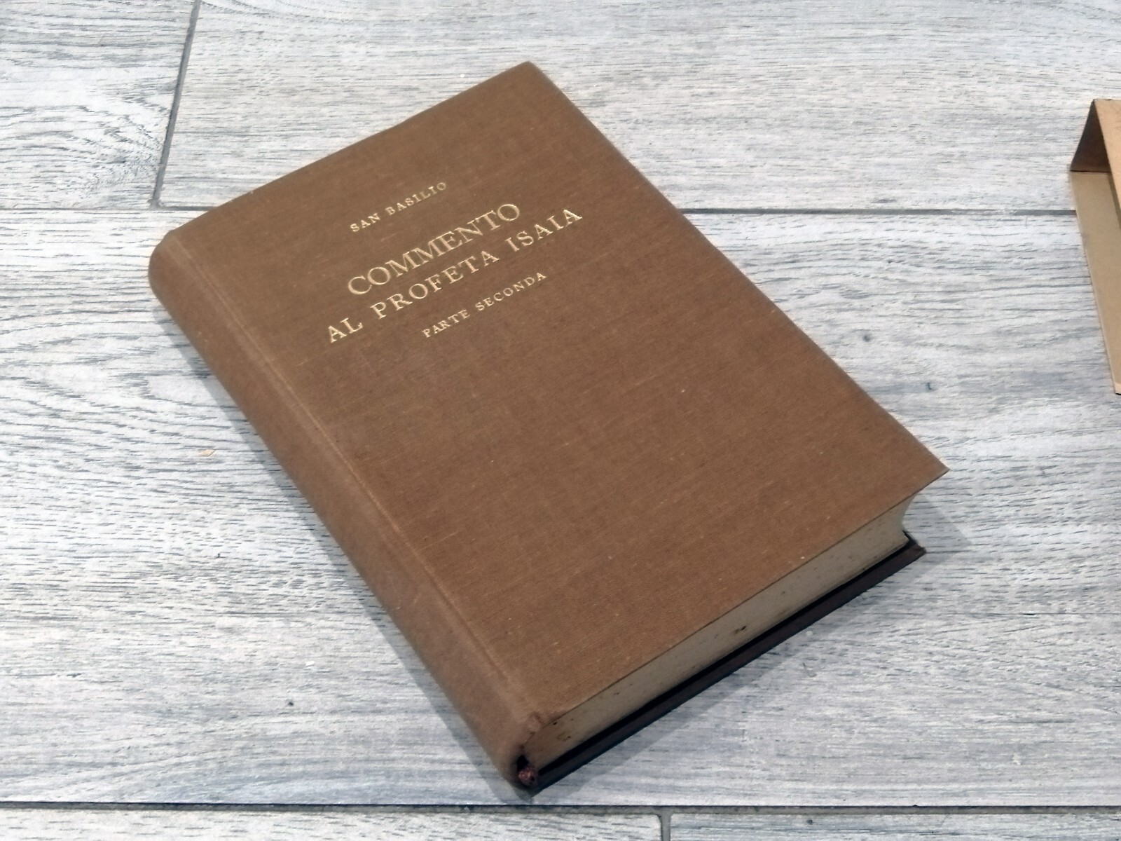 COMMENTARY TO THE PROPHET ISAIA PART 2nd S. BASIL 1939 GREEK SERIES SIX S.E.I. TURINO