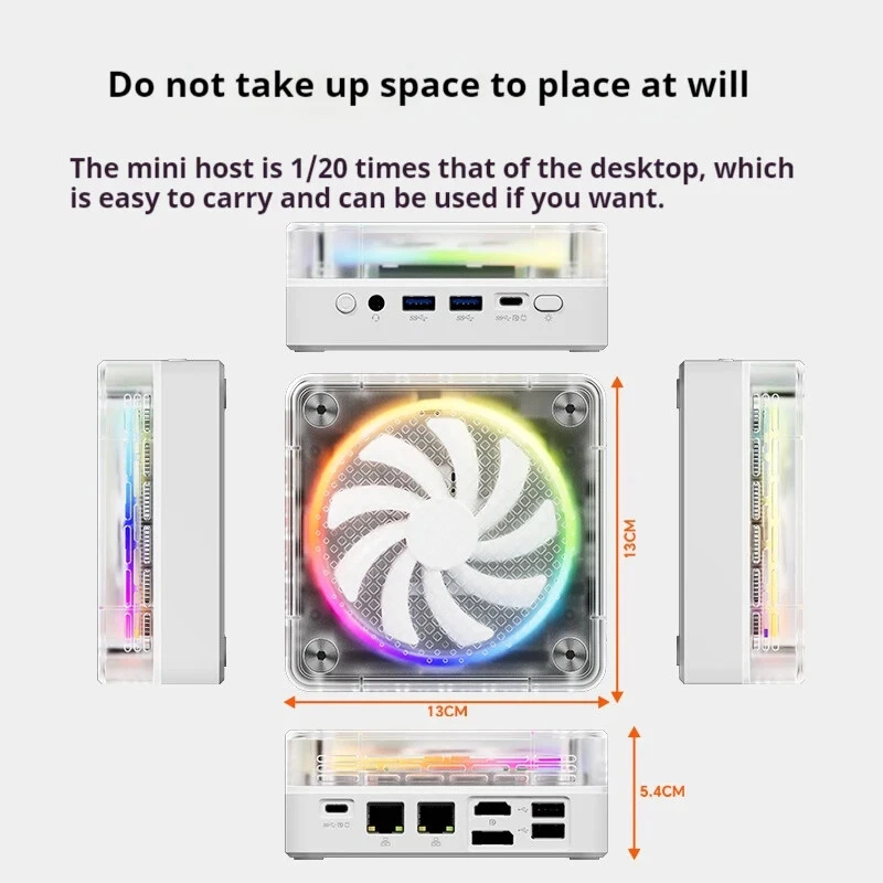 AMD Ryzen7 R7 7840HS R9 7940HS MINI PC 8Cores 16Threads DDR5 4800MHz  Windows 11 - Image 2 of 4