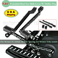 9.84" Extended Heel Toe Shift Lever Shifter Peg for Harley Road King Glide Trike