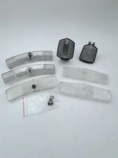 Vintage Cat Eye Schwinn Stimsonite Reflector Lot White Old BMX Wheel Spoke A77