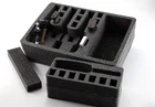 Precut 4 pistol handgun gun removable tray fits Pelican 1450 Apache 3800 case