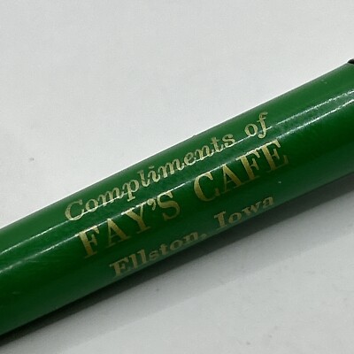 VTG Ballpoint Pen Fay's Cafe Ellston IA