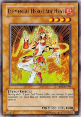 Yugioh-Elemental HERO Lady Heat-Super selten-UNL-PP02 EN008 (LP)