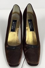 STUART WEITZMAN Women's Brown Vintage Style Pump Shoe Size 8.5 AA