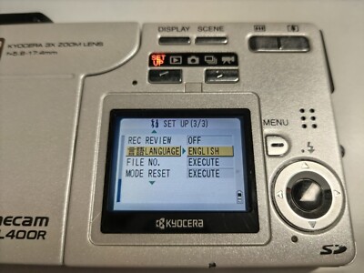 New Charger × 2【NEAR MINT】KYOCERA Finecam SL400R 4.0MP Digital