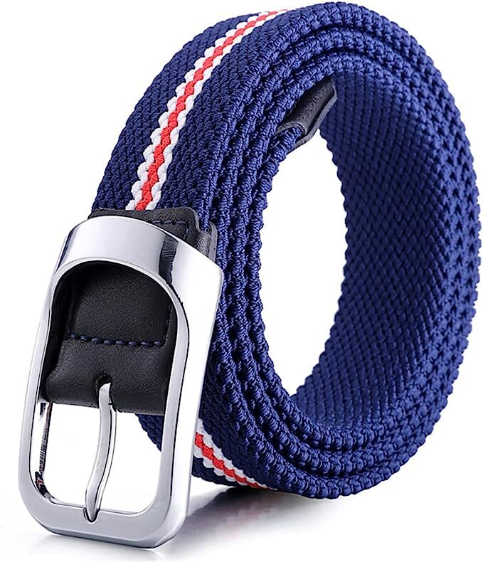 Stretch Braided Belt for Men – Casual Woven Jean Belt  -image
